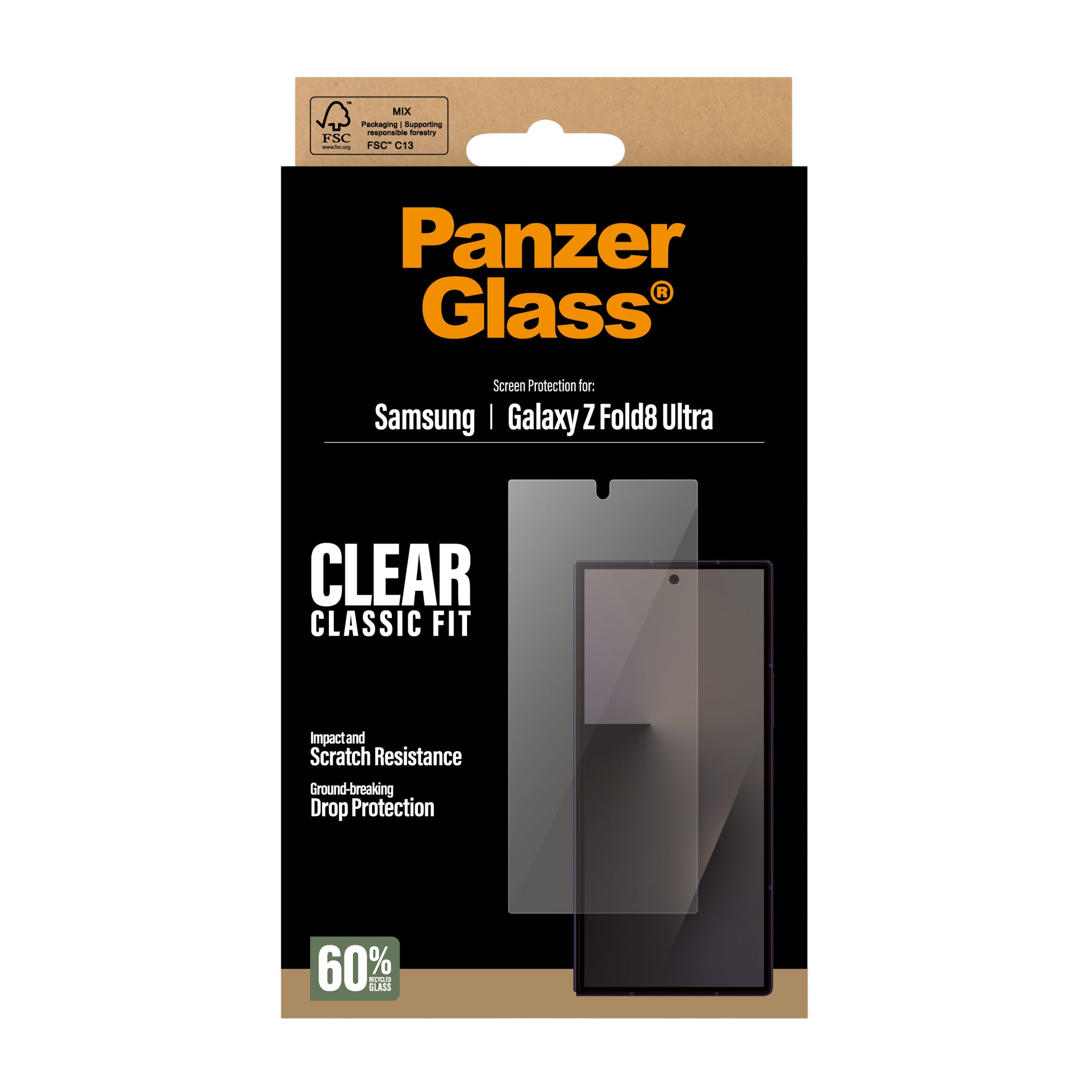 PanzerGlass® Sub Screen Protector Samsung new Galaxy Z Fold7 Ultra | Classic Fit